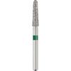 Patterson® Sterile Single-Use Diamond Burs – FG, Coarse, Green, Round End Taper Long, # 856, 25/Pkg - 2.1 mm Head Diameter