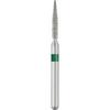 Patterson® Sterile Single-Use Diamond Burs – FG, Coarse, Green, Flame, 25/Pkg - # 862, 1.2 mm Head Diameter