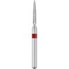 Patterson® Sterile Single-Use Diamond Burs – FG, Fine, Red, Flame, 25/Pkg - # 862, 1.2 mm Head Diameter