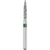 Patterson® Sterile Single-Use Diamond Burs – FG, Coarse, Green, Flame, 25/Pkg - # 862, 1.4 mm Head Diameter