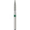 Patterson® Sterile Single-Use Diamond Burs – FG, Coarse, Green, Flame, 25/Pkg - # 862, 1.6 mm Head Diameter
