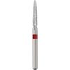 Patterson® Sterile Single-Use Diamond Burs – FG, Fine, Red, Flame, 25/Pkg - # 862, 1.6 mm Head Diameter
