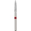 Patterson® Sterile Single-Use Diamond Burs – FG, Fine, Red, Flame, 25/Pkg - # 862L, 1.8 mm Head Diameter