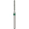 Patterson® Sterile Single-Use Diamond Burs – FG, Coarse, Green, Modified Beveled Cylinder, # 878, 25/Pkg - 1.2 mm Head Diameter