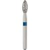 Patterson® Sterile Single-Use Diamond Burs – FG, Medium, Blue, Pointed Football, # 368, 25/Pkg - 2.3 mm Head Diameter