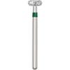 Patterson® Sterile Single-Use Diamond Burs – FG, Coarse, Green, Wheel, # 909, 25/Pkg - 4.0 mm Head Diameter