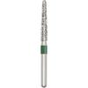 Patterson® Sterile Single-Use Diamond Burs – FG, Coarse, Green, Round End Taper Long, # 856, 25/Pkg - 2.4 mm Head Diameter