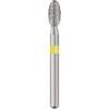 Patterson® Sterile Single-Use Diamond Burs – FG, Extra Fine, Yellow, Football, # 379, 2.3 mm Head Diameter, 25/Pkg 