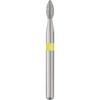 Patterson® Sterile Single-Use Diamond Burs – FG, Extra Fine, Yellow, Pointed Football, # 368, 25/Pkg - 1.6 mm Head Diameter