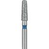 Diamond Bur – FG, Medium, Blue, Cone, Flat End, Modified Shoulder, # 897W-020-FG, 2.0 mm Diameter, 1.5 mm Tip, 5/Pkg 