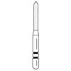 Two Striper® Diamond Burs – FG, Coarse, Green, Cylinder Bevel End - # 250, 1.2 mm Major/0.4 mm Minor Diameter, 8.0 mm Length, 50/Pkg