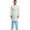 BASICS* Tri-Layer AAMI2 Isolation Gown – Yellow, 100/Pkg - One Size