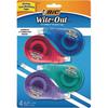 Bic Wite-Out EZ CORRECT Correction Tape, 4/Pkg