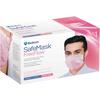 Medicom® SafeMask® FreeFlow™ Procedure Earloop Face Masks – ASTM F2100 Level 1, 50/Pkg - Pink