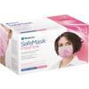 Medicom® SafeMask® FreeFlow™ Procedure Earloop Face Masks – ASTM F2100 Level 3, 50/Pkg - Pink