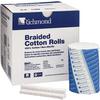Braided Cotton Rolls - Medium, 4" x 3/8", Nonsterile, 250/Pkg
