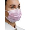 Defend® Pleated Dual-Fit Masks – Level 1, 50/Pkg - Pink