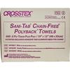 Sani-Tab® Chain-Free Towels and Bibs, 400/Pkg - Dusty Rose, 3 Ply Paper with 1 Ply Poly, 13" x 19"