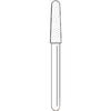 Solo Diamond™ Single-Use Diamond Burs – FG, 25/Pkg - Coarse, Round End Taper, # 856, 2.2 mm Head Diameter, 8.5 mm Head Length