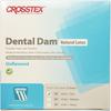 Latex Dental Dam – Unflavored, Blue, 5" x 5", 52/Box