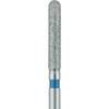 Diamond Burs for Zirconium Oxide – FG, Round End Cylinder, # 881, 1.7 mm Head Diameter, 9.5 mm Head Length, 5/Pkg - Medium Grit, Blue