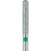Diamond Burs for Zirconium Oxide – FG, Round End Cylinder, # 881, 1.7 mm Head Diameter, 9.5 mm Head Length, 5/Pkg - Coarse Grit, Green