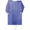 Braval® Isolation Gown – Material Approved for AAMI Level 2, One Size Fits All, Dark Blue, 10/Pkg 
